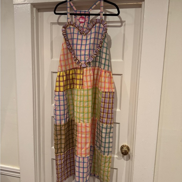 CeliaB Multicolor Checkered Midi Dress - Picture 2 of 4